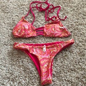 Paisley cheeky swimsuit